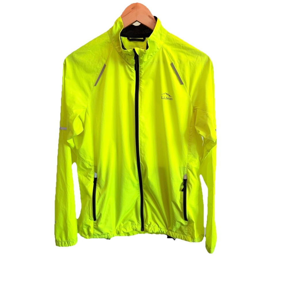 LL bean Bean Bright Multisport Neon Yellow Jacket Cycling Riding Women's Medium